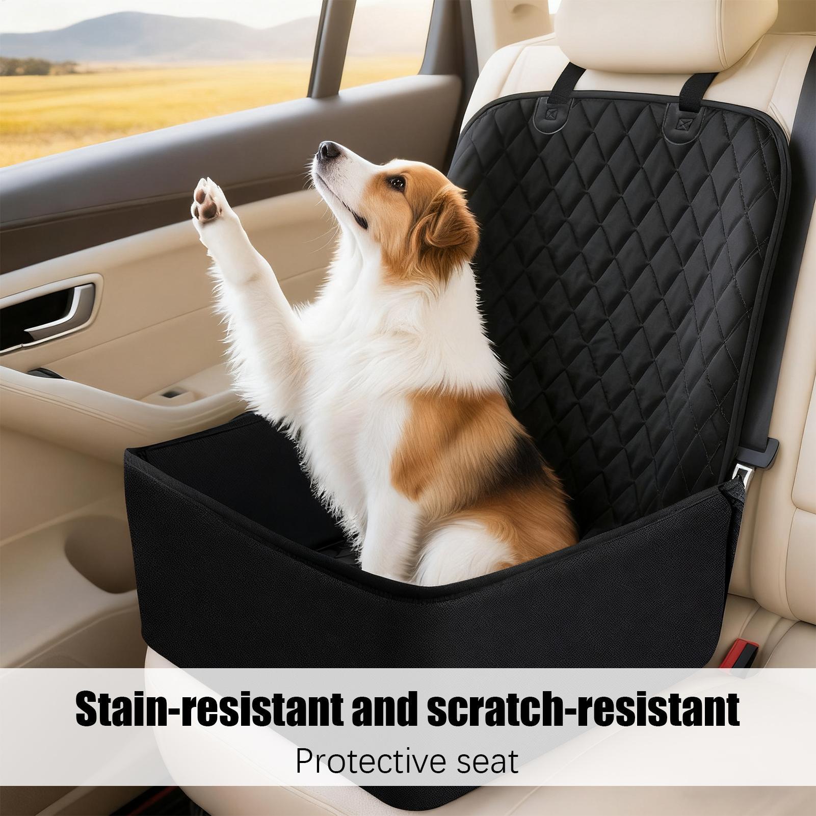 Calming Dog Bed - เบาะนั่งในรถสำหรับสุนัขขนาดใหญ่ กันน้ำ ป้องกันเบาะหลัง สำหรับรถบรรทุก รถ SUV