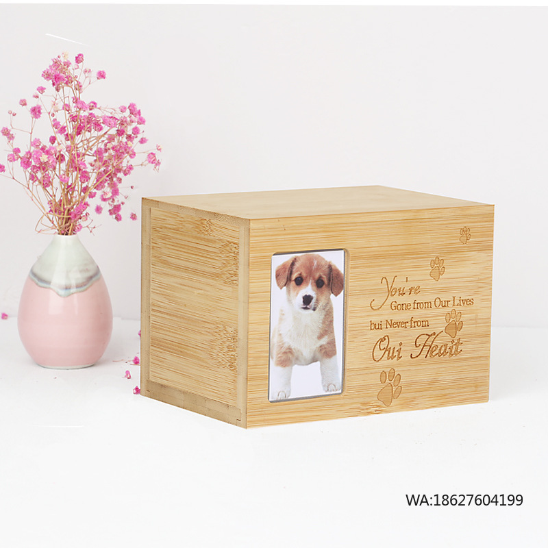 Pet Supplies Wholesale - โลงศพสัตว์เลี้ยงแบบกำหนดเองสำหรับขายส่ง อุปกรณ์งานศพสัตว์ โลงศพสัตว์เลี้ยงทำจากไม้สำหรับสุนัข