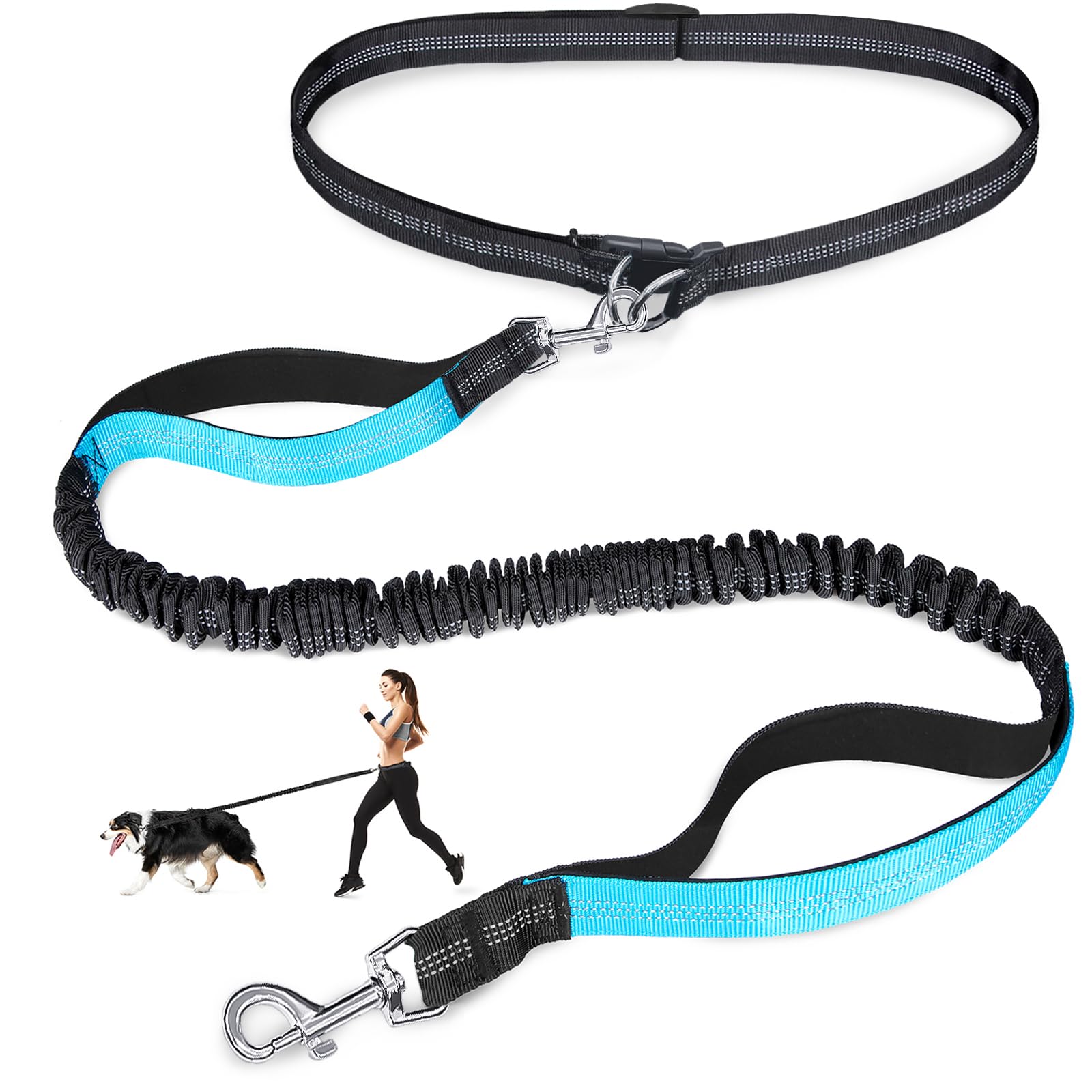 Pet Supplies Wholesale - สายจูงสุนัขแบบยืดหยุ่นสองชั้น สะท้อนแสง พกพาสะดวก แบบยืดหดได้ สายจูงสุนัขแบบโซ่ อุปกรณ์สัตว์เลี้ยง