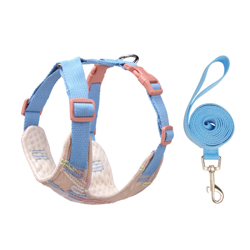 No Pull Dog Harness - ชุดสายจูง ปลอกคอ และชุดสายรัดอกสำหรับสุนัขขนาดเล็ก เช่น บิชองฟริเซ่ และ