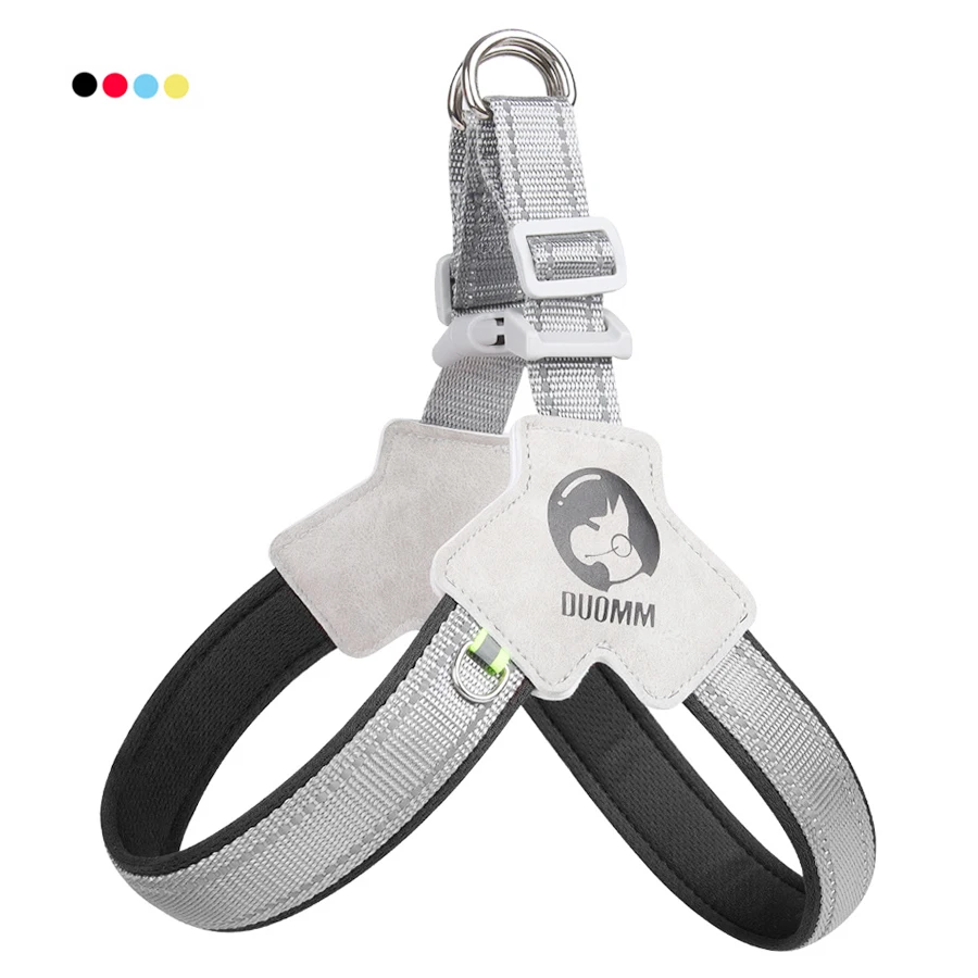 No Pull Dog Harness - สายรัดสุนัขสัตว์เลี้ยงไม่มีผ้าดึงระบายอากาศและสะท้อนแสงสายรัดหน้าอกนุ่มเสื้อกั๊กพร้อมที่จับสําหรับสุนัขขนาดกลางขนาดเล็ก