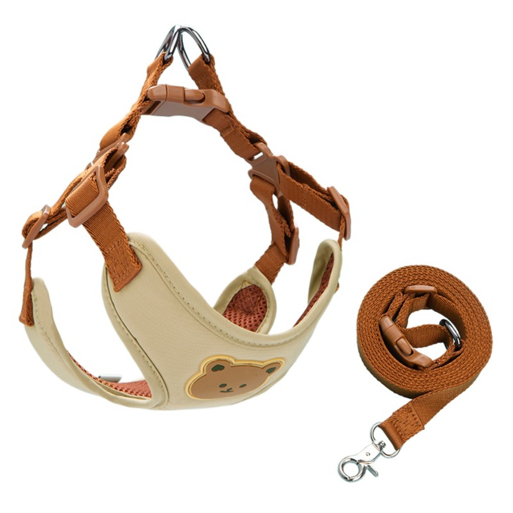 No Pull Dog Harness - Creative น่ารักสัตว์เลี้ยง Harness Leash Anti-Escape ปรับ