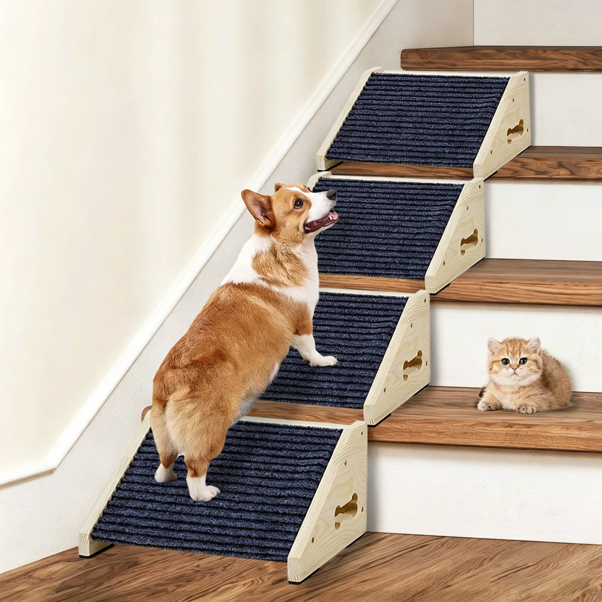 บันไดไม้สำหรับสุนัข ทางลาดสำหร - Calming Dog Bed บทวิจารณ์และราคา