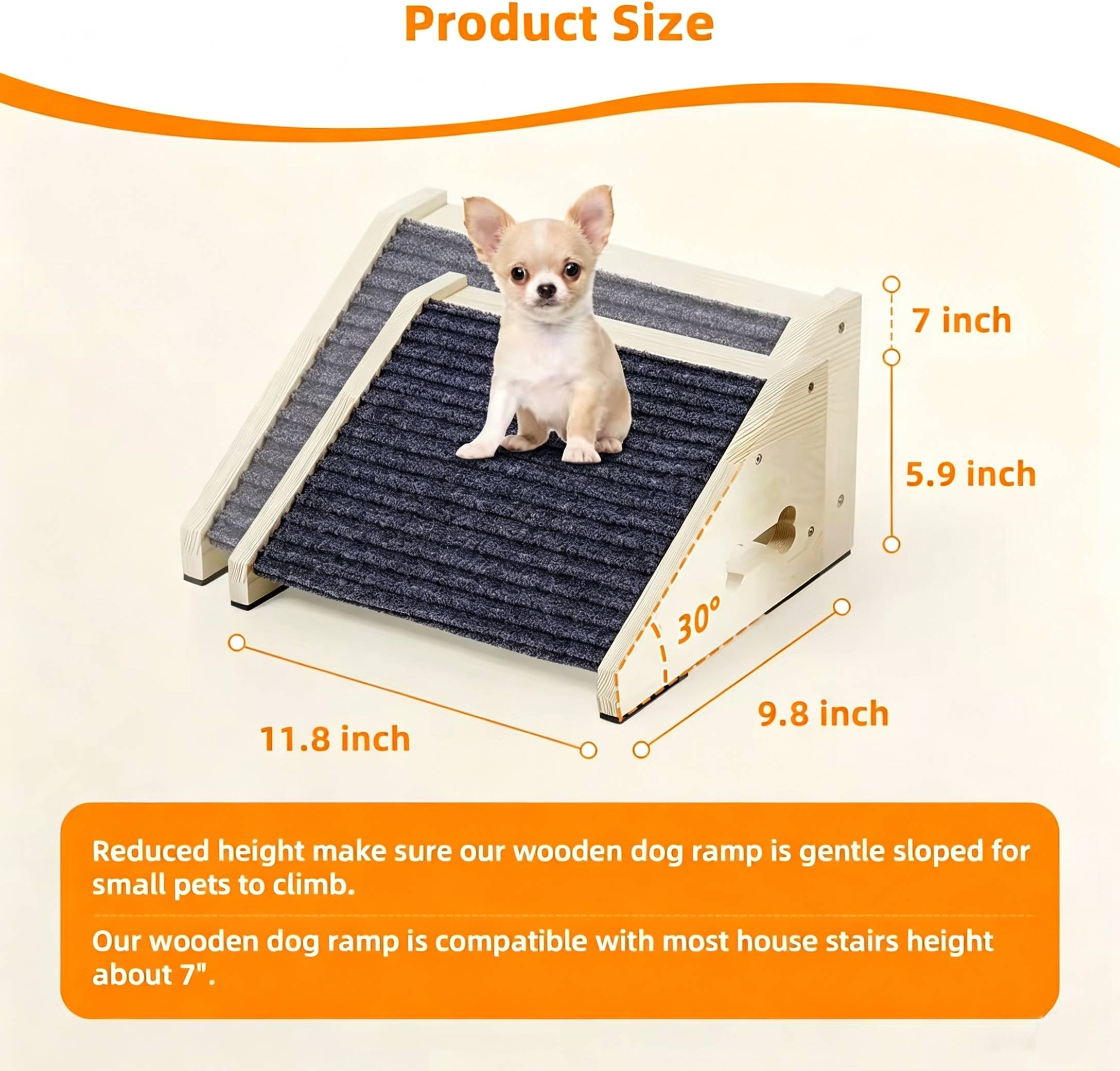 บันไดไม้สำหรับสุนัข ทางลาดสำหร - Calming Dog Bed บทวิจารณ์และราคา