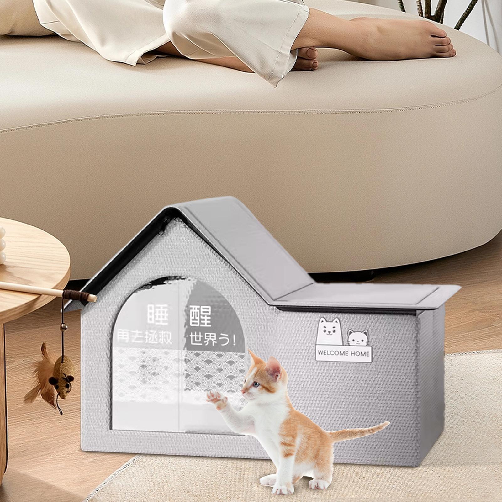 ที่พักแมวในบ้านแบบพับได้พร้อมแ - Pet Supplies Wholesale บทวิจารณ์และราคา