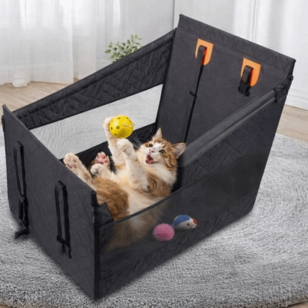 เบาะนั่งในรถสำหรับสุนัขแบบกันน - Calming Dog Bed บทวิจารณ์และราคา