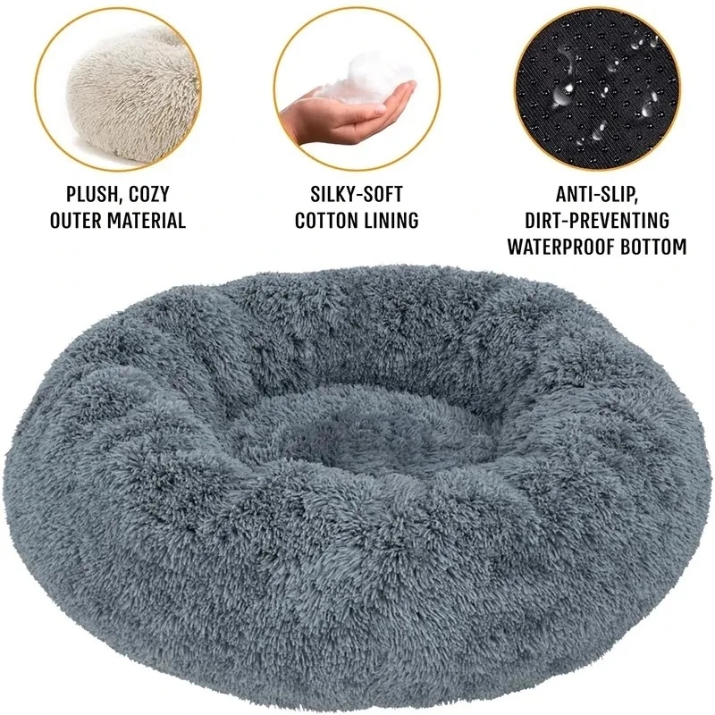 เตียงสัตว์เลี้ยงทรงกลมแบบซักได - Calming Dog Bed บทวิจารณ์และราคา