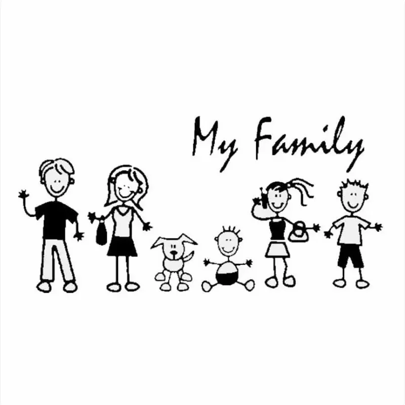 สติกเกอร์รถ Family Stick รูปเด - Pet Supplies For Dogs บทวิจารณ์และราคา