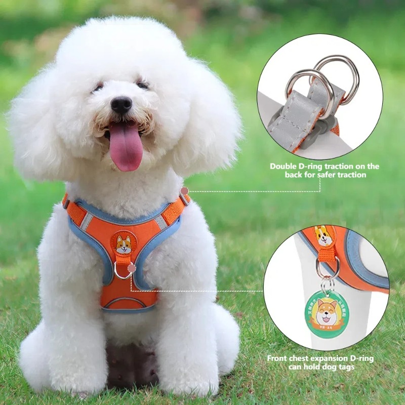 ชุดสายจูงสุนัขแบบไม่รัดคอ ปรับ - No Pull Dog Harness บทวิจารณ์และราคา