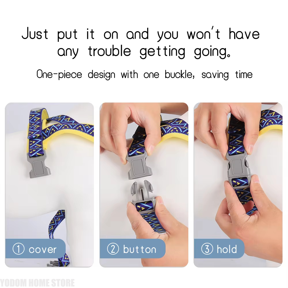 สายรัดอกสุนัขขนาดเล็ก-กลาง แบบ - No Pull Dog Harness บทวิจารณ์และราคา
