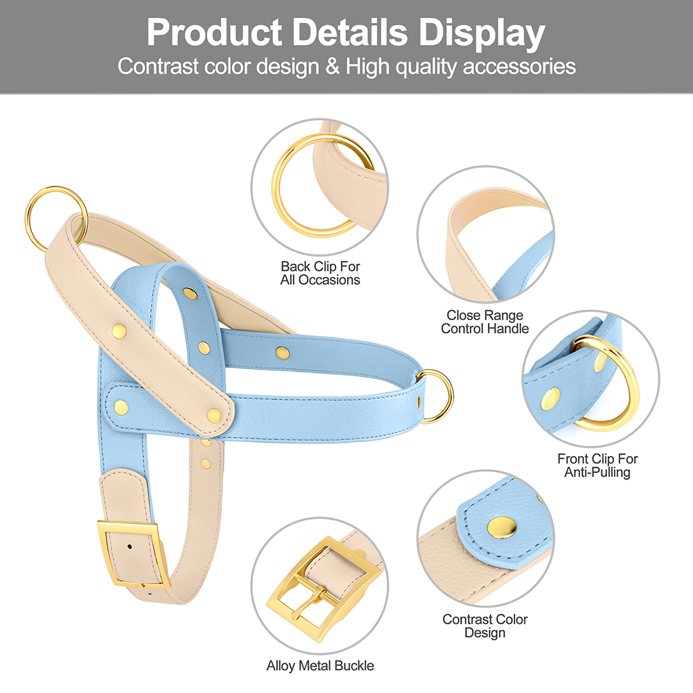 เสื้อกั๊กหนังสำหรับสุนัขแบบไม่ - No Pull Dog Harness บทวิจารณ์และราคา